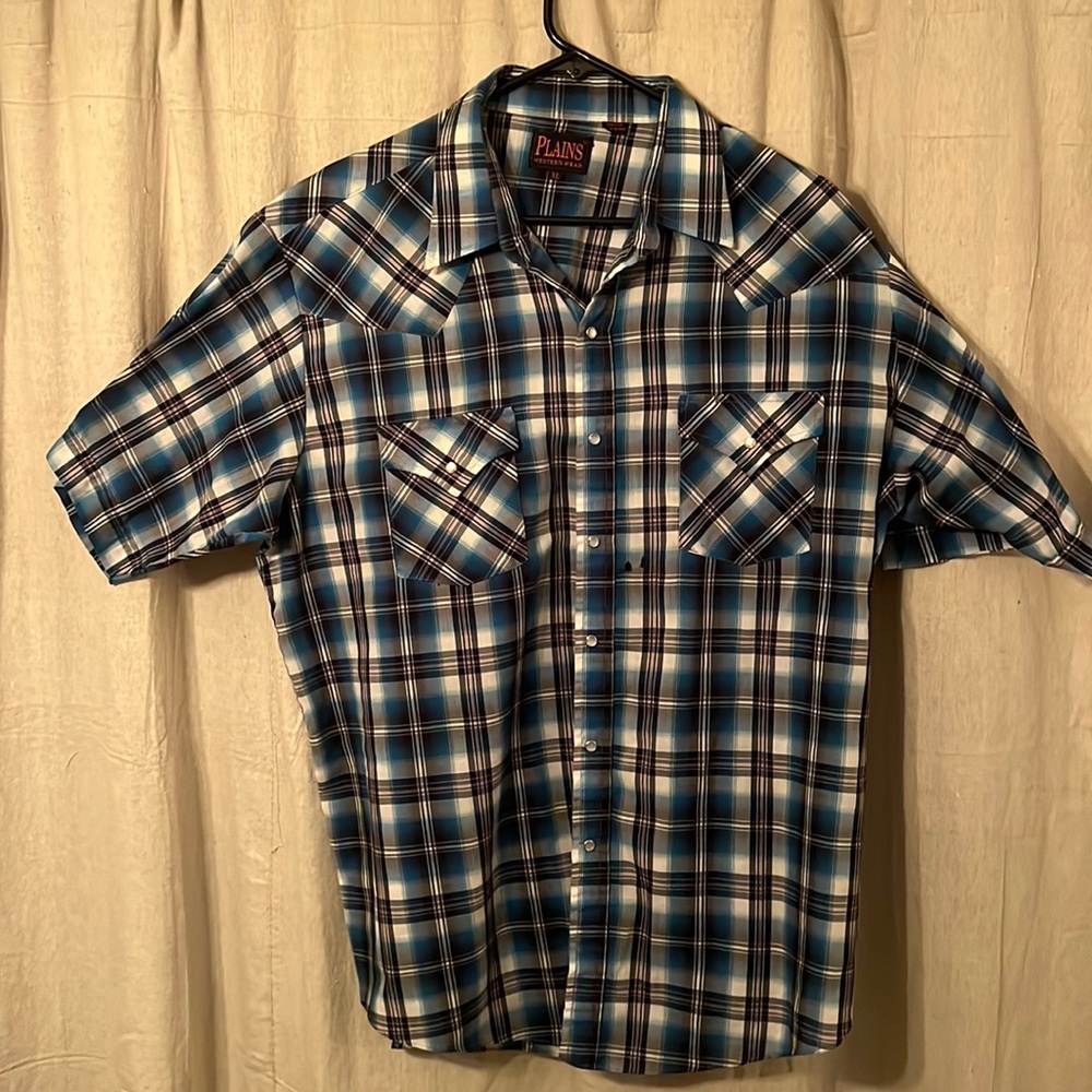 Plains pearl snap shirt